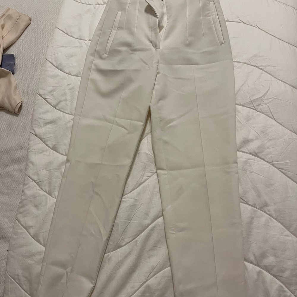 Zara Cream Women's Trousers